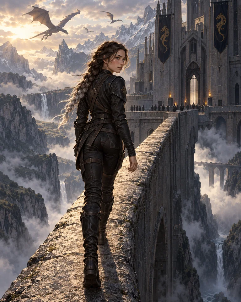 Illustration inspirée de Fourth Wing