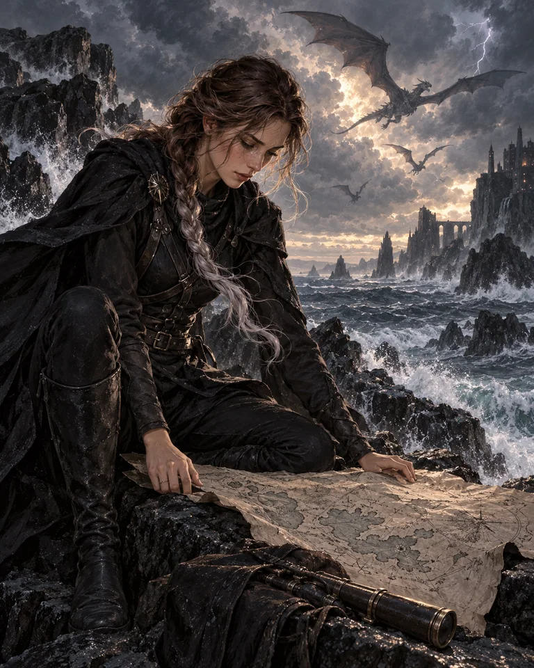 Illustration inspirée de Onyx Storm
