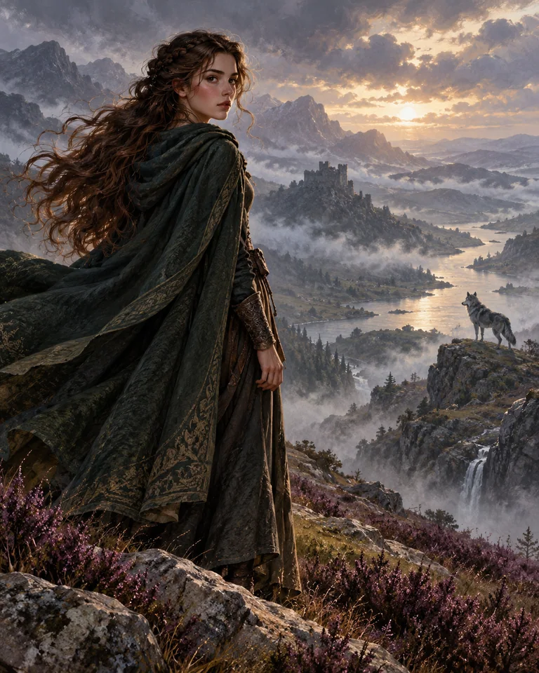 Illustration inspirée de The Wolf King