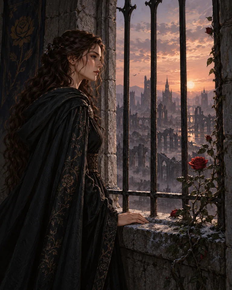 Illustration inspirée de Rose in Chains