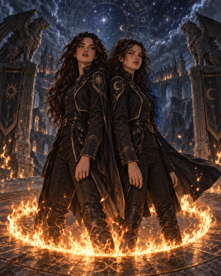 Illustration inspirée de Zodiac Academy 5 : Destins Maudits