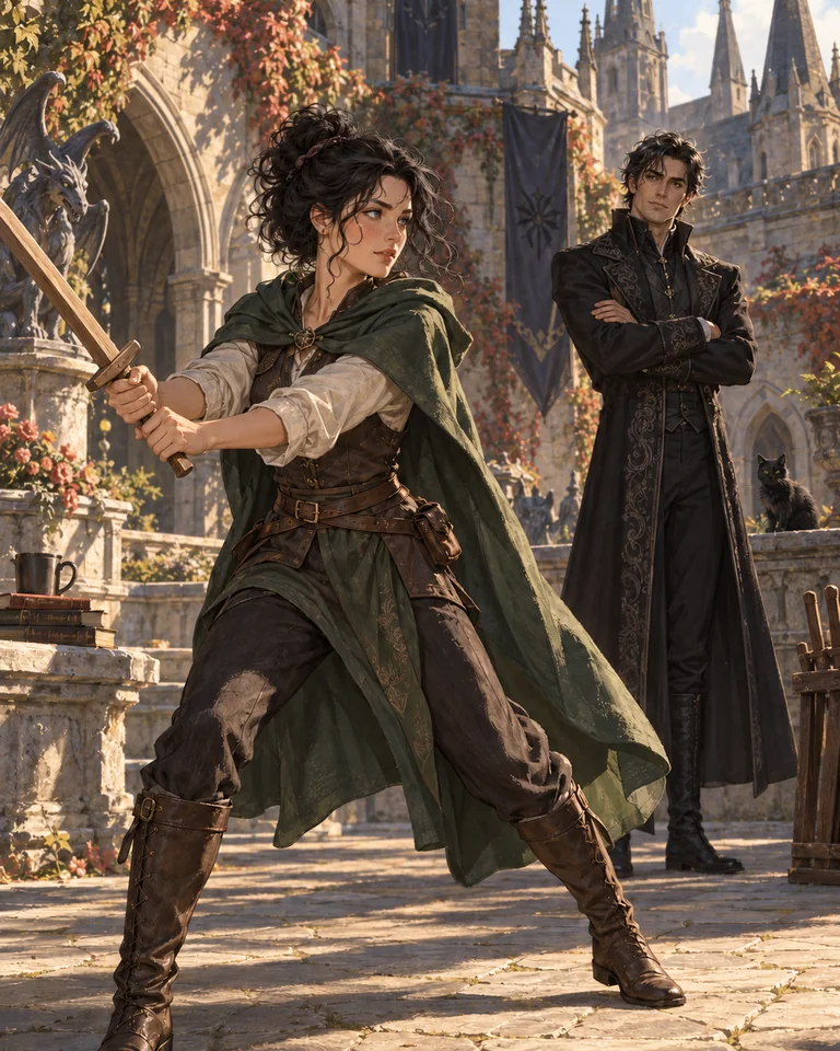 Illustration inspirée de Apprentice to the Villain