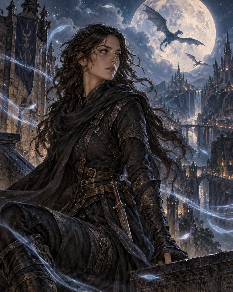 Illustration inspirée de The Moonfall : When the Moon Hatched