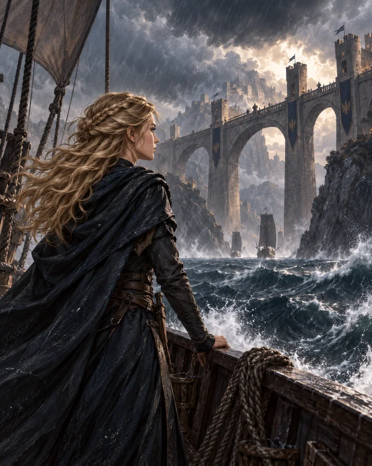 Illustration inspirée de Le Pont des tempêtes