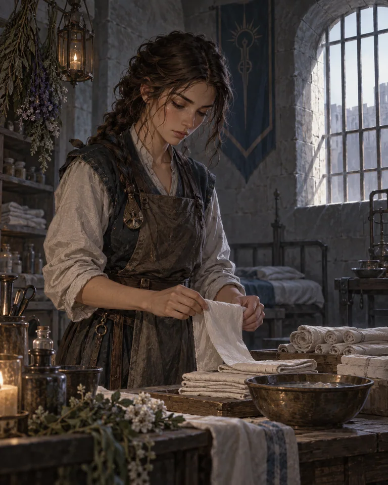Illustration inspirée de The Prison Healer - La Guérisseuse de Zalindov
