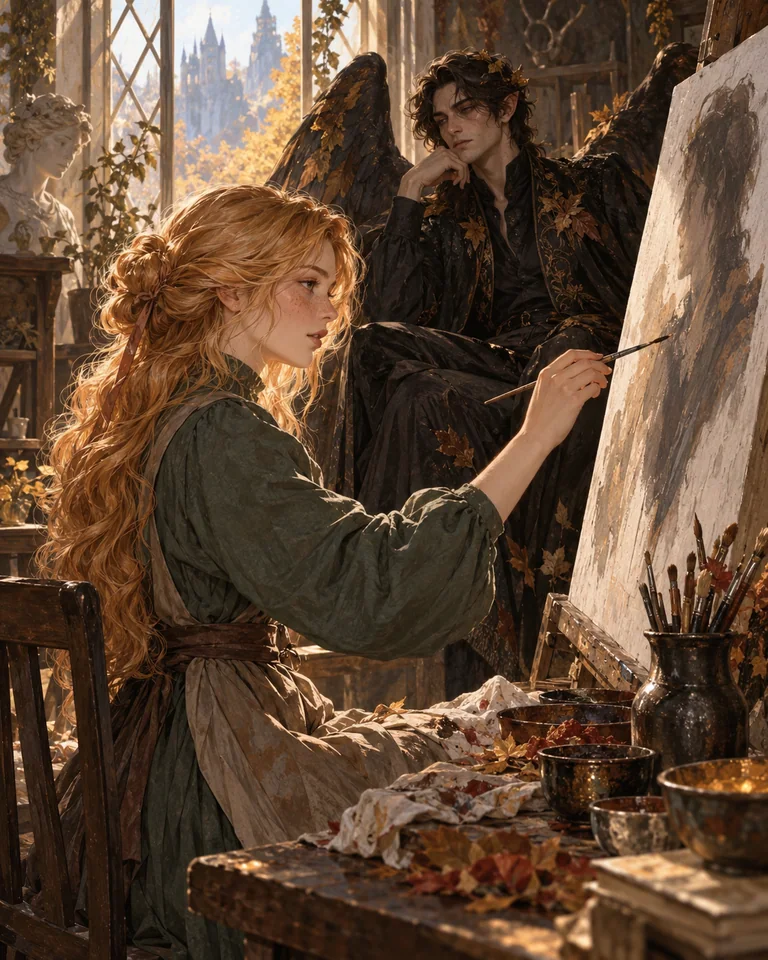 Illustration inspirée de Enchantment of Ravens