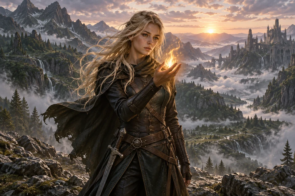 Illustration inspirée de L’Héritière du feu